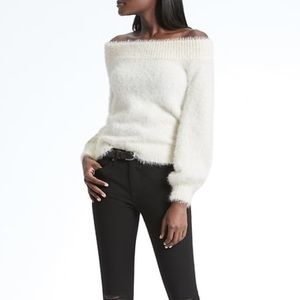Cold shoulder sweater